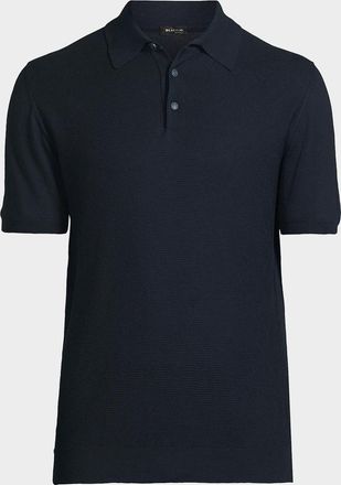 Kiton Diamond Weave Polo Shirt