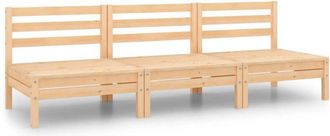 vidaXL Juego De Muebles De Jard&iacute;n 3 Piezas Madera Maciza De Pino Vidaxl