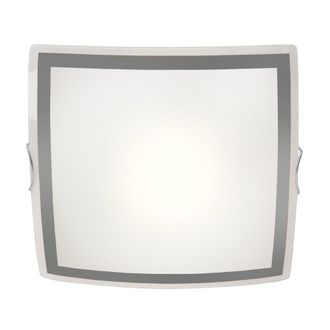 Tosel L&aacute;mpara de techo metal Alt.10cm aluminio ;Pantalla: naranja