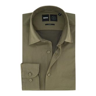 HUGO BOSS Overhemden, Heren, Groen, XL, P-Hank Business Shirt