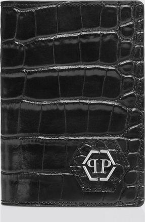 Philipp Plein Portapassaporto in pelle stampa cocco