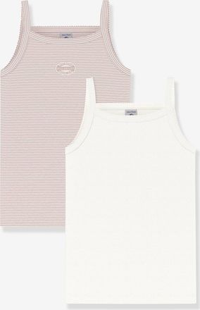 Petit Bateau 2er-Pack M&auml;dchen Unterhemden PETIT BATEAU hellrosa