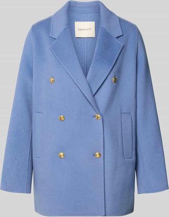 GANT Regular Fit Jacke mit Kaschmir-Anteil in Hellblau, Gr&ouml;&szlig;e XL