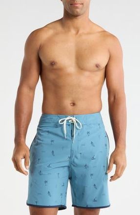 Travis Mathew Shred It Board Shorts in Captains Blue at Nordstrom Rack, Size 32