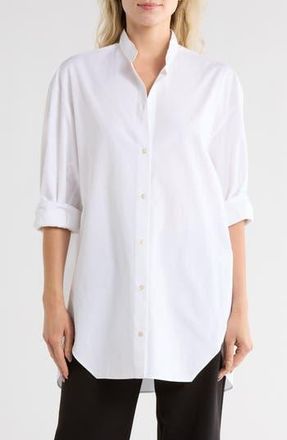 BOSS Boltera Cotton Button-Up Shirt in Wht at Nordstrom Rack, Size 8
