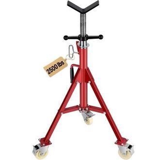 OEM Modell 1107a Einklappbare Rohrst&uuml;tze Mit V-kopf, Rohrst&uuml;tze Mit 400 Kg Gewichtskapazit&auml;t / 0,32 - 30,48 Cm Rohrkapazit&auml;t, Rohrst&auml;nder 71 - 131 Cm Vers