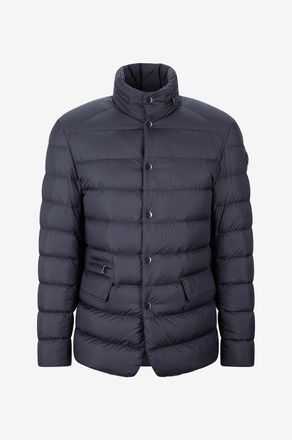Moncler Kurze Daunenjacke aus mattem Nylon Malinvern