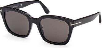 Tom Ford FT1216 HAYLAY 01A Womens Sunglasses Black Size 53