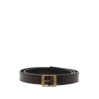 Saint Laurent Belt - female - Saint Laurent - Belts - Brown - 95 CM - Accessories