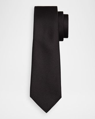 Tom Ford Men & apos;s Tonal Basketweave Jacquard Silk Tie