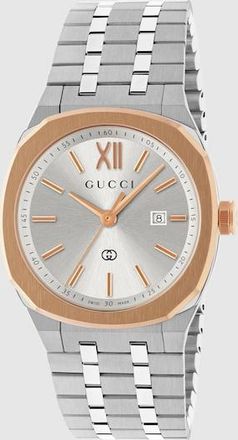 Gucci 25H Watch, 30mm, White, Gold
