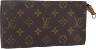 Louis Vuitton Pre-owned Clutches, female, Brown, Size: ONE SIZE Pre-owned Canvas Pouch