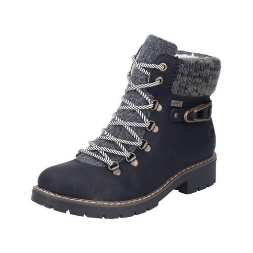 Rieker Y9131 Veterlaarzen voor dames, bruin, 41 EU, bruin, 41 EU