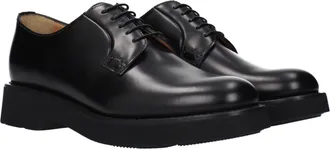 Churchs Womens Black Leather Oxfords And Derbies Shoe