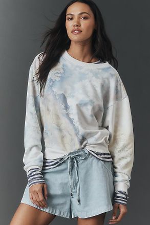 Pilcro The Niki Bubble Sweatshirt by Pilcro
