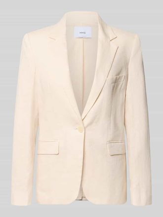 Mango Blazer mit Pattentaschen Modell Boreli in Beige, Gr&ouml;&szlig;e 34