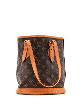 Louis Vuitton Petit Monogram Canvas bucket bag - Marrone