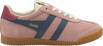 Gola Womens Elan Suede Sneakers In Coral Pink/moonlight/raspberry