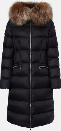 Moncler Boedic shearling-trimmed down coat