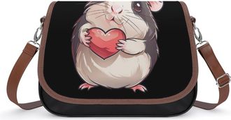 Generic Cute Guinea Pigs Crossbody Bags for Women Shoulder Messenger Bag Purse Handbags