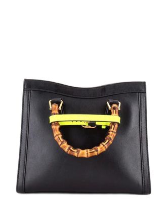 Gucci Diana NM Bamboo Handle Leather Small tote bag - Nero