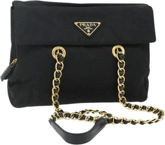 Prada Pre-owned Shoulder Bags, female, Black, Size: ONE SIZE Pre-owned Vintage Shoulder Bag