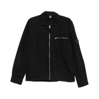 C.P. Company Light Jackets, male, Black, Size: S Light Jacket
