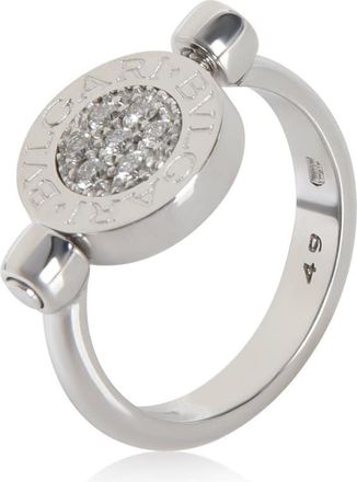 Bulgari Pre-Owned BVLGARI White Gold Diamond Bvlgari Bvlgari Flip Ring