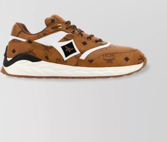 MCM skywander sneakers in canvas and leather