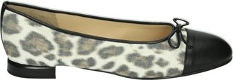 Brunate Zwarte Ballerina Schoenen met Patroon - Dames - Pumps - Veelkleurig - 41 EU - Leer - Schoenen