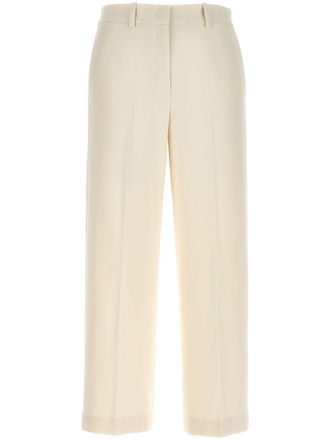 Theory Relax straight-leg trousers - White