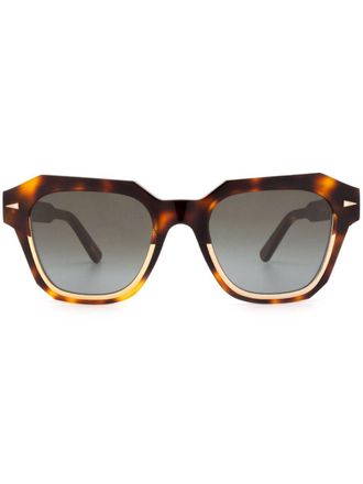 Ahlem Occhiali da sole Pont Marie squadrati - Marrone