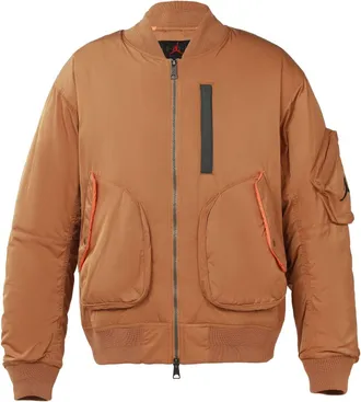 Nike Jordan Air Jordan Ma-1 Flight Reflective Warm Jacket For Men Orange CK6669-290