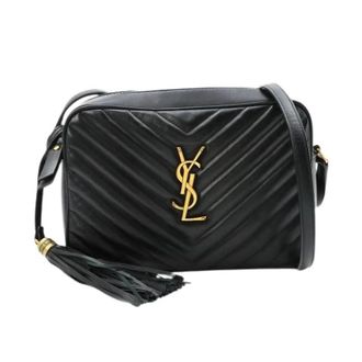 Saint Laurent Pre-owned Cross Body Bags, female, Black, Size: ONE SIZE Pre-owned Vintage Crossbody Bag