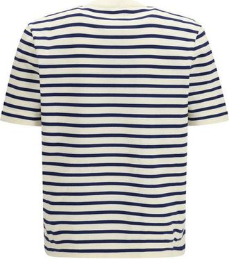 Prada Striped Cotton T-Shirt - Blue
