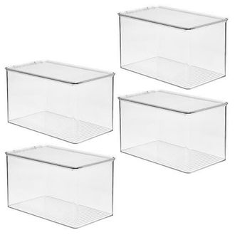 iDesign Stackable Clear Plastic Shoe Boxes with Lids, Storage Shoe Container for Closet, 4-Pack at Nordstrom