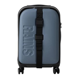 Rains Texel Cabin Trolley W3 - unisex - Handbagage koffer - Blauw - ONE Size - Leer - Koffers