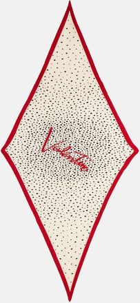 Valentino Pleated polka-dot silk twill scarf