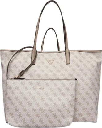 Guess Victtoria Tote - Dames - Shoppers - Grijs - ONE Size - Leer - Tassen