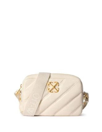 Off-white Gesteppte Kameratasche in gebrochenem Wei&szlig; S