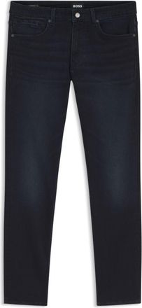 BOSS Delaware slim-fit jeans in knitted indigo stretch denim