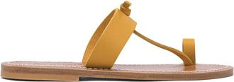K.Jacques K.jacques, Schoenen, Dames, Geel, 39 EU, Leer, Ganges Sandaal