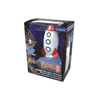 Les Tendances Les Tendances - Juego De Despertar Lexibook Reloj Despertador Digital Con Luz Nocturna Space Cohete 3d