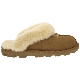 UGG Coquette Suede Womens Slippers Sandals - Chestnut - Size:UK 8