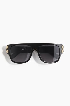 H&M Eckige Sonnenbrille - Schwarz