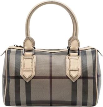 Burberry Pre-owned Handbags, female, Multicolor, Size: ONE SIZE Pre-owned Boston Bag