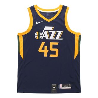 Nike NBA Mitchell Utah Jazz Team limited SW Jersey Navy Blue 864513-425