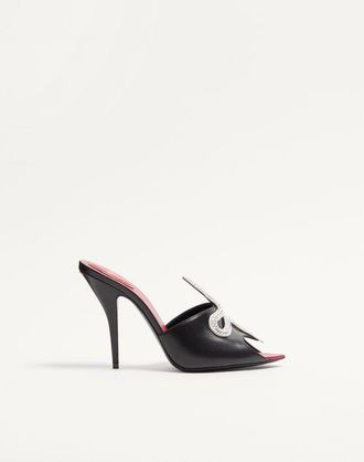 Valentino Garavani Coeur Vip&egrave;re Kidskin Slide Sandal 105Mm Wo