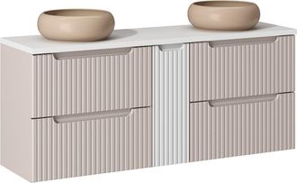 Petits Meubles Mueble lavabo 4 cajones estratificado 140.4cm