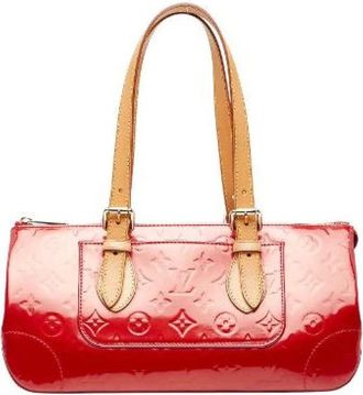 Louis Vuitton Pre-owned Handbags, female, Red, Size: ONE SIZE Pre-owned Rosewood Avenue Monogram Vernis Bag